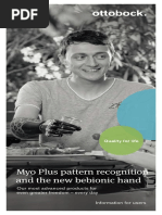 Information For User Myo Plus Pattern Recognition and Bebionic Hand en