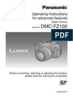 DMC-FZ100: Operating Instructions For Advanced Features