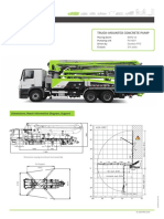 Truck-Mounted Concrete Pump: Dimensions, Reach Information Diagram, Support