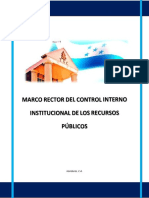 Marco Rector Del Control Interno Institucional de Los Recursos Publicos