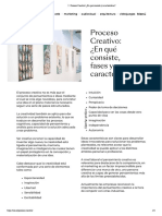 Proceso Creativo - ¿En Qué Consiste y Características