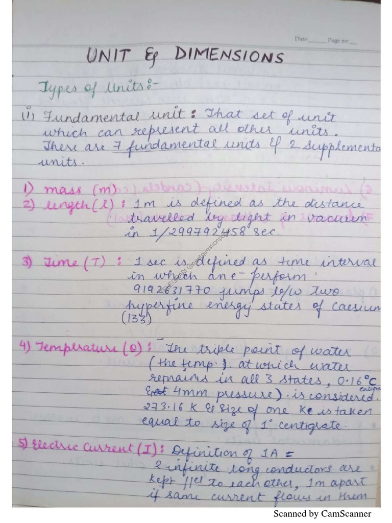 ALLEN HANDWRITTEN PHYSICS NOTES Class 11th Neetquestionpaper2020 ...