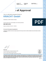 Certificado ISO 9001 - KRACHT