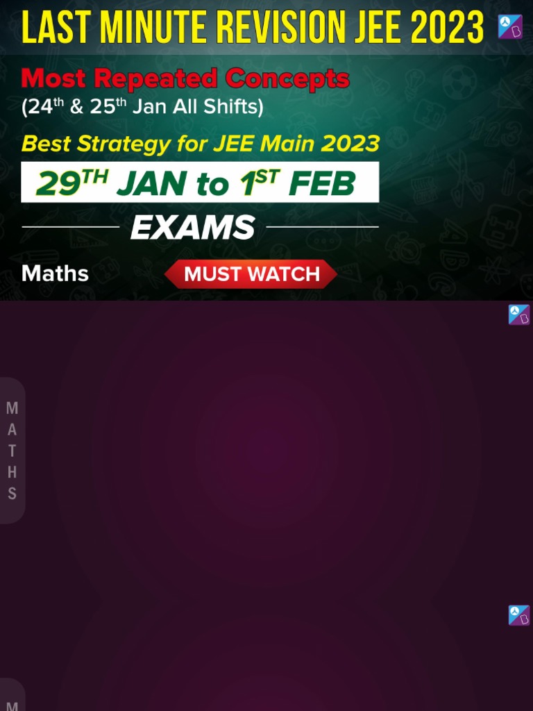 JEE MAINS 2023 Exam Questions Repeated File by Byjus PDF Integral