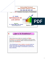 1 - Naturaleza de Los Datos 2022-1