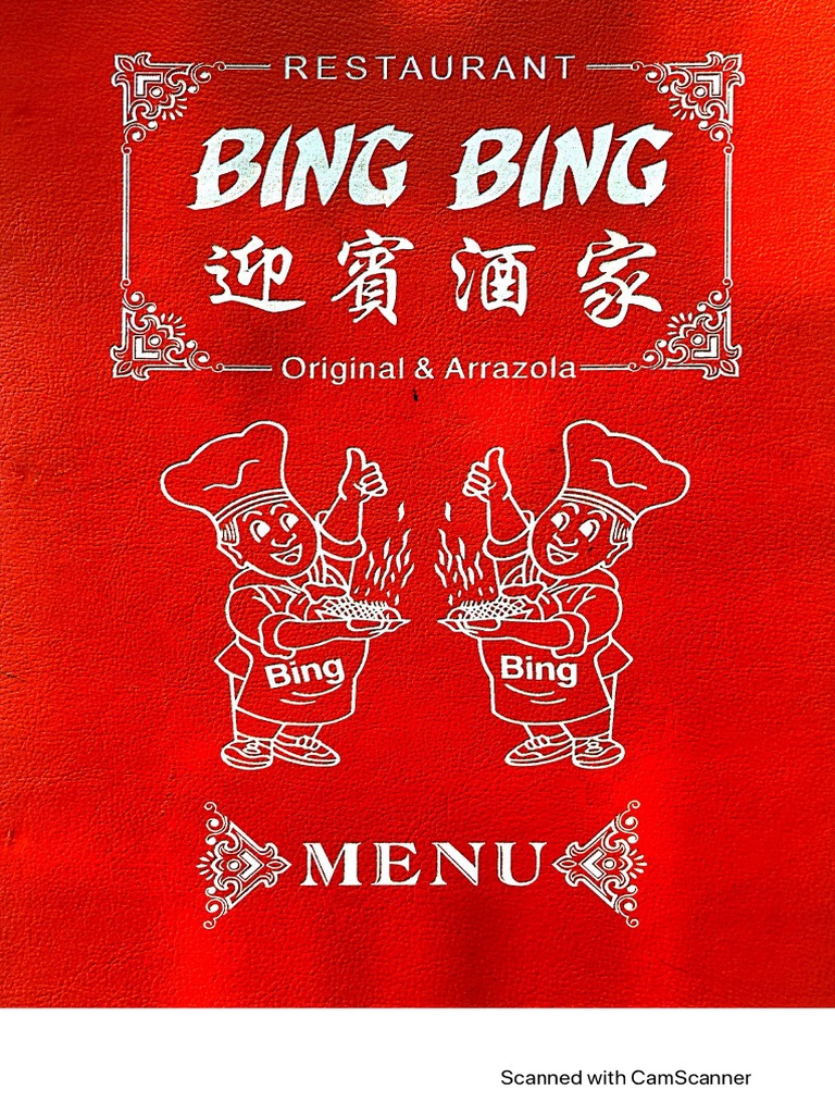 Menu de Bing Bing | PDF