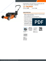 Podadora Con Motor A Gasolina de 4 HP, 18" de Corte, Truper: CÓDIGO: 19966 CLAVE: P-418