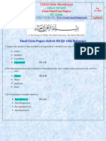 CS614-FinalTerm MCQs With Reference Solved by Arslan