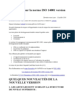 Nouveautés Sur La Norme ISO 14001 Version 2015