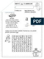 1.r. - 4 PL - Učíme Sa A, A, Á, Á S Arielou - Vyvodenie, Precvičovanie, Opakovanie Učiva