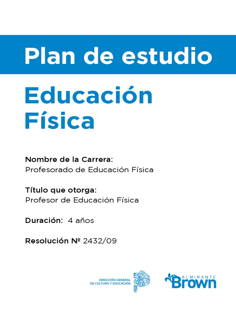 Plan de Estudios - Ed Fisica | PDF | Plan de estudios | Maestros