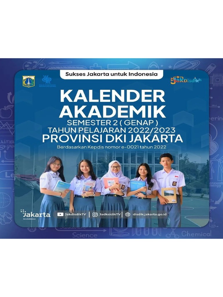 Kalender Akademik Semester Genap Tahun Pelajaran 2022 2023 Provinsi