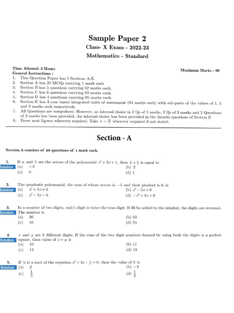 M-SP-2-10th Class | PDF