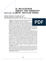 INTRAVITREAL BEVACIZUMAB THERAPY FOR DIABETIC MACULAR EDEMA