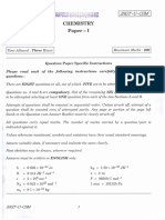 Chemistry Paper I