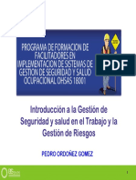 Capítulo 01 INTRODUCCIÓN A LA GESTIÓN DE SEGURIDAD Y SALUD EN EL TRABAJO