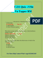 MGT-211 Quiz-3 by Vu Topper RM