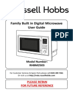 Microwave RHBM2503 Instruction Manual Operation