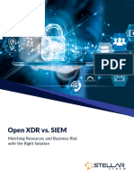 Open XDR Vs SIEM