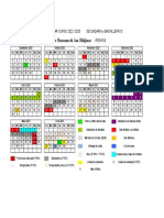 Calendario Secundaria y Bachillerato