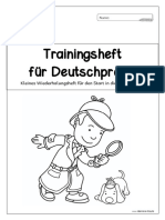 Trainingsheft Deutschwissen AnfangKlasse4