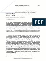 Litt 1986 Theories of Transitional Object Attachment an Overview