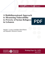 2021_Lyons&Kass-Hanna_A Multidimensional Approach to Measuring Vulnerability to Poverty of Syrian Refugees in Lebanon