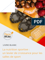 Pepswork Livre Blanc La Nutrition Sportive Un Levier de Croissance Pour Les Salles de Sport