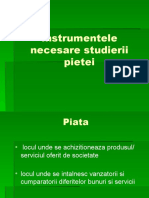 Instrumentele Necesare Studierii Pietei