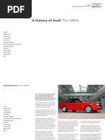 Audi History 80s