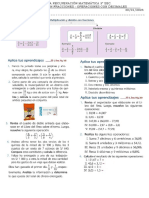 Refuerzo 3° Secfracciones Decimles 3° Sec. 2023