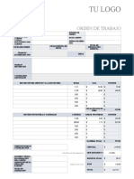 IC Service Work Order Template 27207 ES