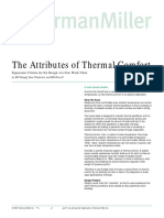 The Attributes of Thermal Comfort