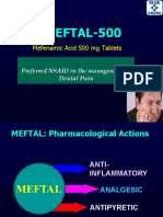 MEFTAL-500 Tablets in Dental Pain - Rwanda - Jan 2020