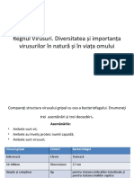 Virusuri. Rolul În Natură Şi În Viaţa Omului