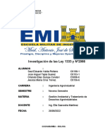 Investigación de Las Ley 1333 y Nº2066