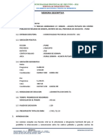 Memoria Descriptiva Sorapa-Achata