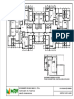 Planta arquitetônica de apartamento com medidas