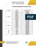 Tabela de Códigos Bombas de Carga Hybel