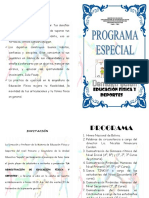 Programa - Demostracion de Educacion Fisica