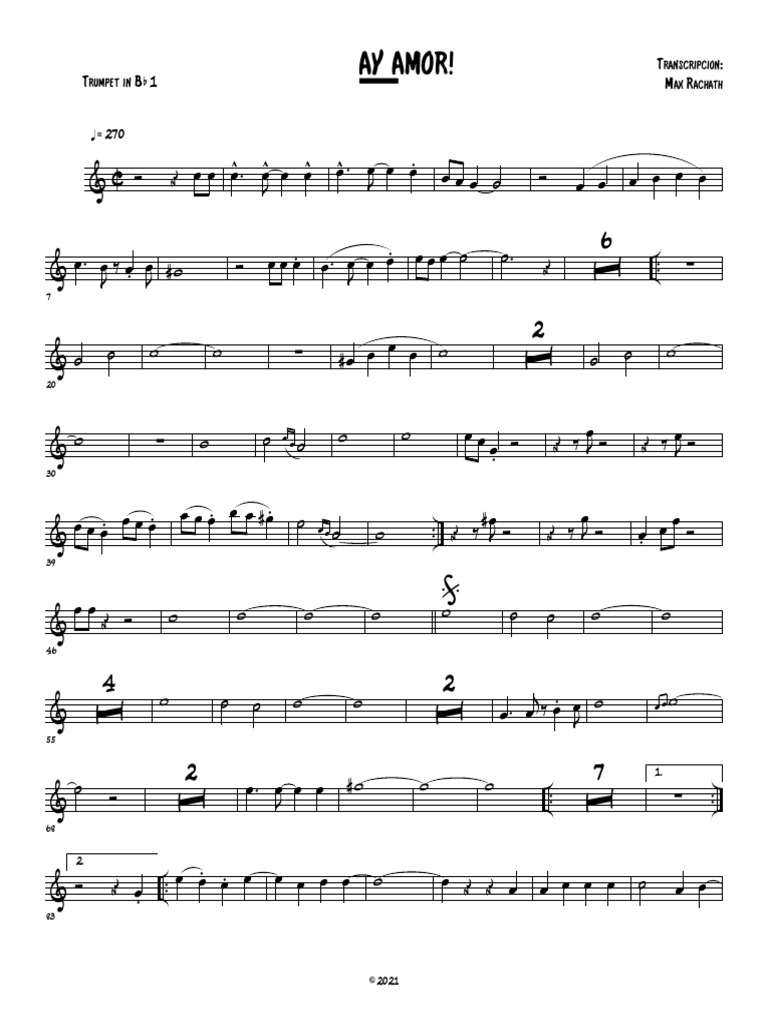 Ay amor cuco valoy trumpet in bb 1 pdf