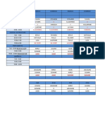 Horario Final de Semana 2023