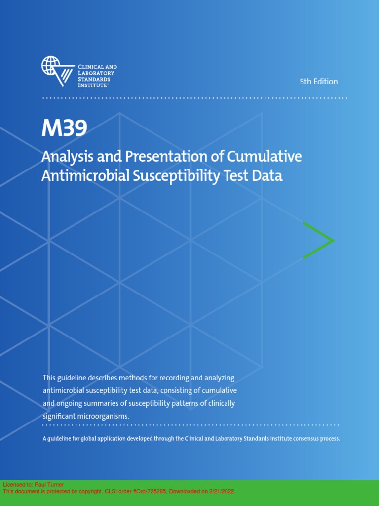 CLSI M39-A5E Antibiograms | PDF | Medical Specialties | Health Sciences