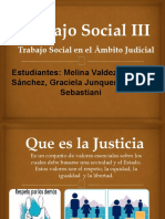 Trabajo Social III TS en El Ambito Judicial Exposicion.