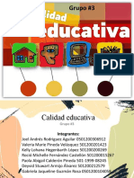 Calidad Educativa Grupo 3