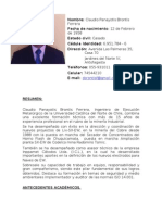 Curriculum Vitae 2011