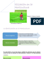 Unidad 2.2. Fertilización en La Horticultura