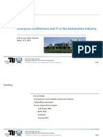 Enterprise Architecture and IT in The Automotive Industry: Prof. Dr.-Ing. Dieter Schacher Berlin, 22.11.2022