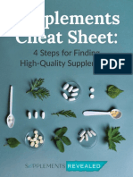 Supplements Cheat Sheet 2022