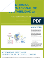 Normas Internacional de Contabilidad 23